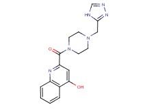 2-{[4-(4H-1,2,4-triazol-3-ylmethyl)-1-piperazinyl]carbonyl}-4-quinolinol