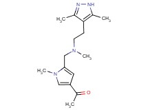 1-(5-{[[2-(3,5-dimethyl-1H-pyrazol-4-yl)ethyl](methyl)amino]methyl}-1-methyl-1H-pyrrol-3-yl)ethanone