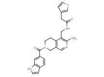 N-{[7-(1H-indol-6-ylcarbonyl)-3-methyl-5,6,7,8-tetrahydro-2,7-naphthyridin-4-yl]methyl}-2-(3-thienyl)acetamide