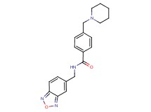 N-(2,1,3-benzoxadiazol-5-ylmethyl)-4-(1-piperidinylmethyl)benzamide