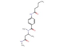 N-methyl-N-[1-methyl-3-(methylamino)-3-oxopropyl]-4-(pentanoylamino)benzamide