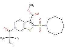 methyl 2-(1-azocanylsulfonyl)-6-(2,2-dimethylpropanoyl)-4,5,6,7-tetrahydrothieno[2,3-c]pyridine-3-carboxylate