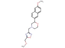 4-{[5-(methoxymethyl)-1,2,4-oxadiazol-3-yl]methyl}-2-(6-methoxy-2-naphthyl)morpholine