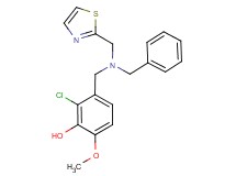 3-{[benzyl(1,3-thiazol-2-ylmethyl)amino]methyl}-2-chloro-6-methoxyphenol