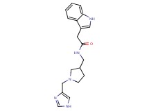 N-{[1-(1H-imidazol-4-ylmethyl)pyrrolidin-3-yl]methyl}-2-(1H-indol-3-yl)acetamide