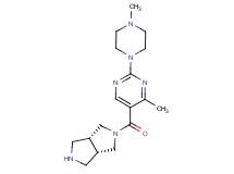 rel-(3aR,6aS)-2-{[4-methyl-2-(4-methyl-1-piperazinyl)-5-pyrimidinyl]carbonyl}octahydropyrrolo[3,4-c]pyrrole dihydrochloride