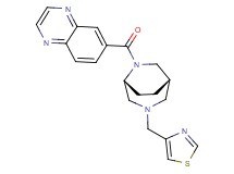 6-{[(1S*,5R*)-3-(1,3-thiazol-4-ylmethyl)-3,6-diazabicyclo[3.2.2]non-6-yl]carbonyl}quinoxaline