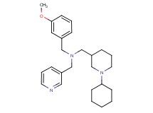 1-(1-cyclohexyl-3-piperidinyl)-N-(3-methoxybenzyl)-N-(3-pyridinylmethyl)methanamine