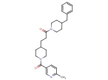 5-({4-[3-(4-benzyl-1-piperidinyl)-3-oxopropyl]-1-piperidinyl}carbonyl)-2-methylpyridine