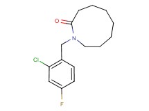 1-(2-chloro-4-fluorobenzyl)azonan-2-one