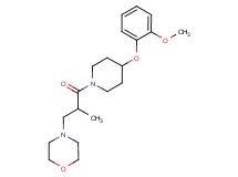4-{3-[4-(2-methoxyphenoxy)-1-piperidinyl]-2-methyl-3-oxopropyl}morpholine