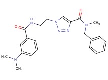 N-benzyl-1-(2-{[3-(dimethylamino)benzoyl]amino}ethyl)-N-methyl-1H-1,2,3-triazole-4-carboxamide