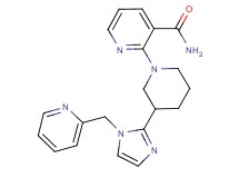 2-{3-[1-(2-pyridinylmethyl)-1H-imidazol-2-yl]-1-piperidinyl}nicotinamide