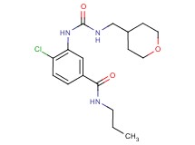 4-chloro-N-propyl-3-({[(tetrahydro-2H-pyran-4-ylmethyl)amino]carbonyl}amino)benzamide
