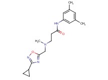 3-[[(3-cyclopropyl-1,2,4-oxadiazol-5-yl)methyl](methyl)amino]-N-(3,5-dimethylphenyl)propanamide