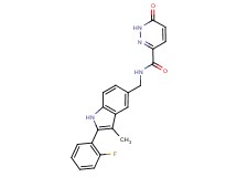 N-{[2-(2-fluorophenyl)-3-methyl-1H-indol-5-yl]methyl}-6-oxo-1,6-dihydropyridazine-3-carboxamide