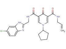 N-allyl-N'-[(6-chloro-1H-benzimidazol-2-yl)methyl]-1-cyclopentyl-4-oxo-1,4-dihydro-3,5-pyridinedicarboxamide