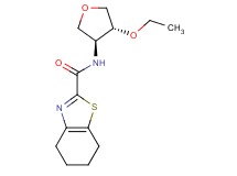 N-[(3S*,4R*)-4-ethoxytetrahydrofuran-3-yl]-4,5,6,7-tetrahydro-1,3-benzothiazole-2-carboxamide