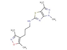 N-[3-(3,5-dimethylisoxazol-4-yl)propyl]-1,3-dimethyl-1H-pyrazolo[3,4-d][1,3]thiazol-5-amine