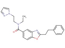 N-ethyl-2-(2-phenylethyl)-N-[2-(1H-pyrazol-1-yl)ethyl]-1,3-benzoxazole-5-carboxamide
