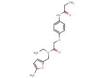 N-[4-(2-{ethyl[(5-methyl-2-furyl)methyl]amino}-2-oxoethoxy)phenyl]propanamide