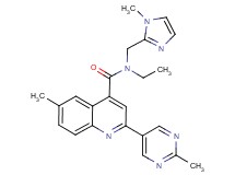 N-ethyl-6-methyl-N-[(1-methyl-1H-imidazol-2-yl)methyl]-2-(2-methylpyrimidin-5-yl)quinoline-4-carboxamide