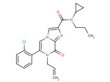 7-allyl-6-(2-chlorophenyl)-N-cyclopropyl-8-oxo-N-propyl-7,8-dihydroimidazo[1,2-a]pyrazine-2-carboxamide