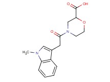 4-[(1-methyl-1H-indol-3-yl)acetyl]-2-morpholinecarboxylic acid