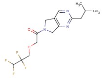 2-isobutyl-6-[(2,2,3,3-tetrafluoropropoxy)acetyl]-6,7-dihydro-5H-pyrrolo[3,4-d]pyrimidine
