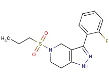 3-(2-fluorophenyl)-5-(propylsulfonyl)-4,5,6,7-tetrahydro-1H-pyrazolo[4,3-c]pyridine