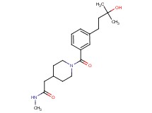 2-{1-[3-(3-hydroxy-3-methylbutyl)benzoyl]-4-piperidinyl}-N-methylacetamide
