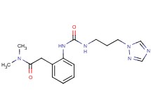 N,N-dimethyl-2-{2-[({[3-(1H-1,2,4-triazol-1-yl)propyl]amino}carbonyl)amino]phenyl}acetamide