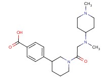 4-{1-[N-methyl-N-(1-methylpiperidin-4-yl)glycyl]piperidin-3-yl}benzoic acid