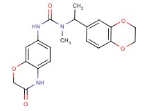 N-[1-(2,3-dihydro-1,4-benzodioxin-6-yl)ethyl]-N-methyl-N'-(3-oxo-3,4-dihydro-2H-1,4-benzoxazin-7-yl)urea