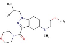 1-isobutyl-N-(2-methoxyethyl)-N-methyl-3-(4-morpholinylcarbonyl)-4,5,6,7-tetrahydro-1H-indazol-5-amine