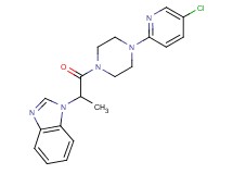 1-{2-[4-(5-chloro-2-pyridinyl)-1-piperazinyl]-1-methyl-2-oxoethyl}-1H-benzimidazole