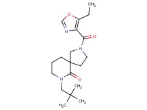 7-(2,2-dimethylpropyl)-2-[(5-ethyl-1,3-oxazol-4-yl)carbonyl]-2,7-diazaspiro[4.5]decan-6-one