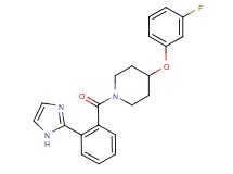 4-(3-fluorophenoxy)-1-[2-(1H-imidazol-2-yl)benzoyl]piperidine