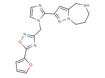 2-(1-{[5-(2-furyl)-1,2,4-oxadiazol-3-yl]methyl}-1H-imidazol-2-yl)-5,6,7,8-tetrahydro-4H-pyrazolo[1,5-a][1,4]diazepine hydrochloride