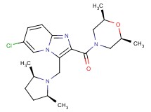 6-chloro-2-{[(2R*,6S*)-2,6-dimethylmorpholin-4-yl]carbonyl}-3-{[(2R*,5S*)-2,5-dimethylpyrrolidin-1-yl]methyl}imidazo[1,2-a]pyridine