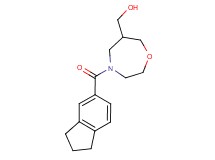 [4-(2,3-dihydro-1H-inden-5-ylcarbonyl)-1,4-oxazepan-6-yl]methanol