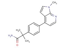 2-methyl-2-[4-(1-methyl-1H-pyrrolo[2,3-b]pyridin-4-yl)phenyl]propanamide