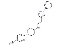 6-(4-{[2-(1-phenyl-1H-pyrazol-4-yl)ethyl]amino}piperidin-1-yl)nicotinonitrile