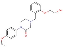 4-[2-(2-hydroxyethoxy)benzyl]-1-(4-methoxyphenyl)-2-piperazinone