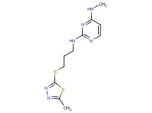 N~4~-methyl-N~2~-{3-[(5-methyl-1,3,4-thiadiazol-2-yl)thio]propyl}pyrimidine-2,4-diamine