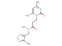 3-(4,6-dimethyl-2-oxopyrimidin-1(2H)-yl)-N-methyl-N-[(4-methyl-1,2,5-oxadiazol-3-yl)methyl]propanamide