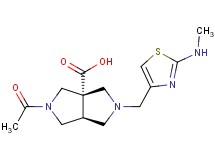 (3aS*,6aS*)-2-acetyl-5-{[2-(methylamino)-1,3-thiazol-4-yl]methyl}hexahydropyrrolo[3,4-c]pyrrole-3a(1H)-carboxylic acid