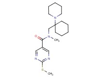 N-methyl-2-(methylthio)-N-{[1-(1-piperidinyl)cyclohexyl]methyl}-5-pyrimidinecarboxamide