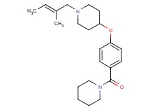 1-[(2E)-2-methyl-2-buten-1-yl]-4-[4-(1-piperidinylcarbonyl)phenoxy]piperidine