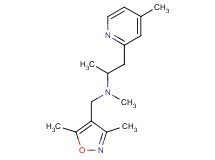 N-[(3,5-dimethylisoxazol-4-yl)methyl]-N-methyl-1-(4-methylpyridin-2-yl)propan-2-amine